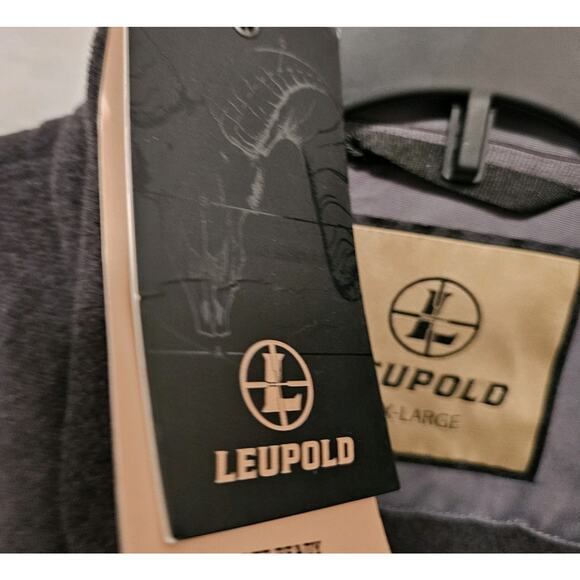 Leupold Men's 1/4 Zip Fleece Sweatshirt Pullover Iron Gray Sz XXL NWT - Picture 8 of 9